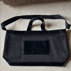 Victoria Secret black mesh Tote Bag